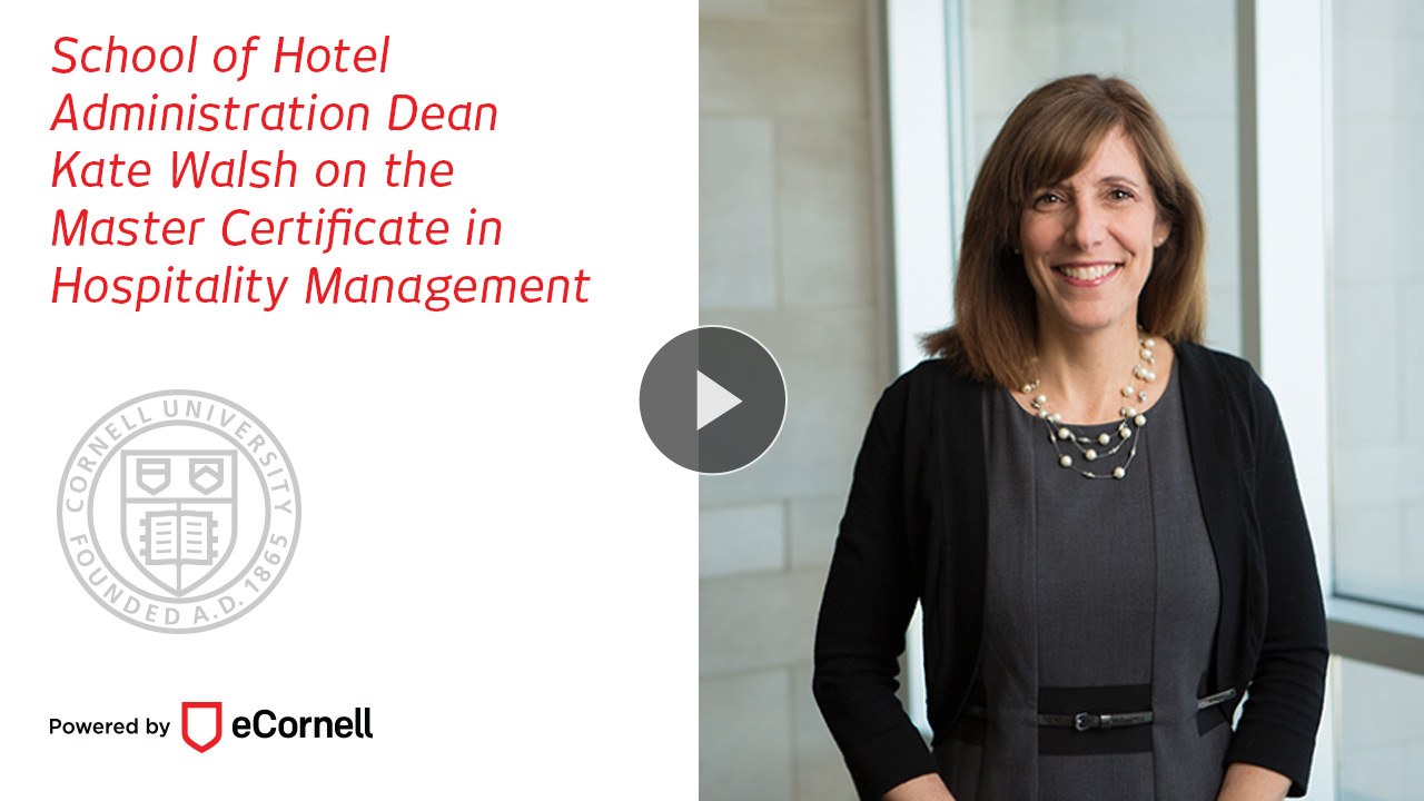 Hospitality Management 360 From Cornell University | ECornell